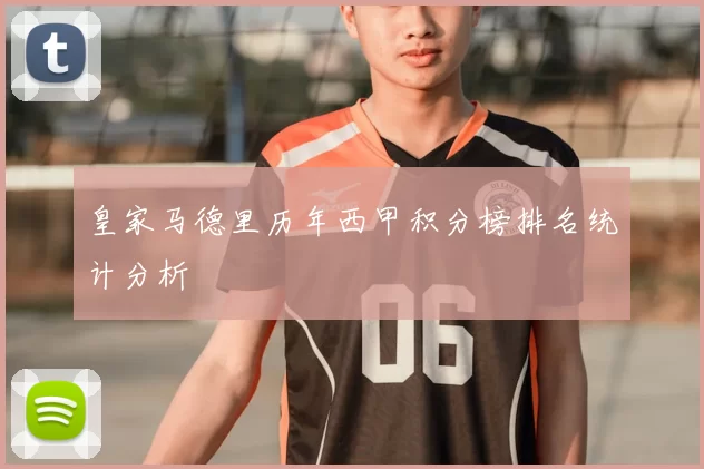 皇家马德里历年西甲积分榜排名统计分析