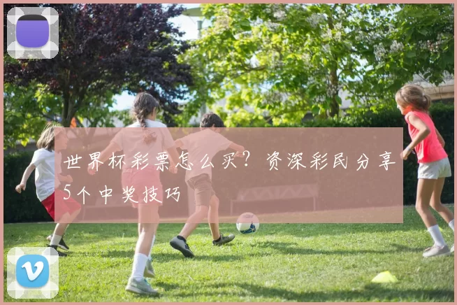 世界杯彩票怎么买?资深彩民分享5个中奖技巧