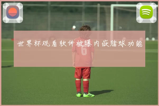世界杯观看软件被曝内嵌赌球功能