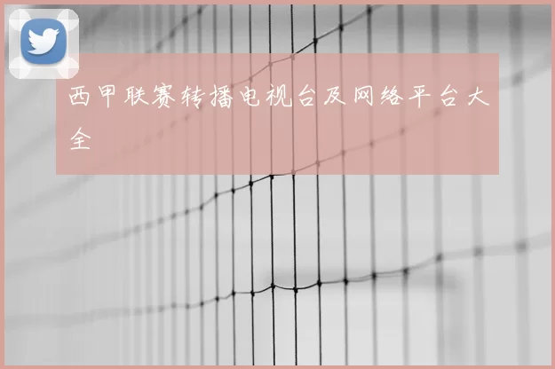 西甲联赛转播电视台及网络平台大全